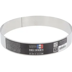 Sale Cerf Dellier Cercle à entremets inox H 3,5 cm Ø 20 cm