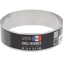 Sale Cerf Dellier Cercle à entremets inox H 3,5 cm Ø 12 cm