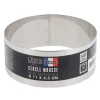 Cerf Dellier Cercle à mousse inox H 4,5 cm Ø 11 cm