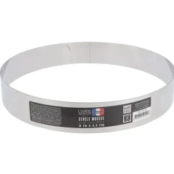 Clearance Cerf Dellier Cercle à mousse inox H 4,5 cm Ø 28 cm