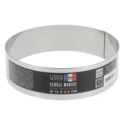 Best Cerf Dellier Cercle à mousse inox H 4,5 cm Ø 16 cm
