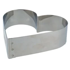 Sale Cerf Dellier Cercle à pâtisserie cœur inox 16 cm H 4,5 cm