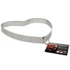 Cerf Dellier Cercle à tarte perforé coeur inox H 2 cm Ø 18 cm