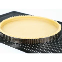 Outlet Cerf Dellier Cercle à tarte perforé inox H 2 cm Ø 12,7 cm