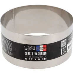 Clearance Cerf Dellier Cercle à vacherin inox H 6 cm Ø 12 cm