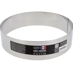 Best Cerf Dellier Cercle à vacherin inox H 6 cm Ø 24 cm