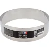 Cerf Dellier Cercle à vacherin inox H 6 cm Ø 22 cm