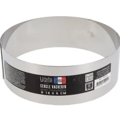Discount Cerf Dellier Cercle à vacherin inox H 6 cm Ø 18 cm