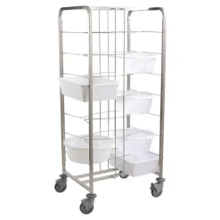 Sale Cerf Dellier Chariot inox pour 16 bacs à pâtons espacement 18,5 cm
