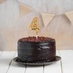 New Cerf Dellier Chiffre 3D 4 doré sur pique