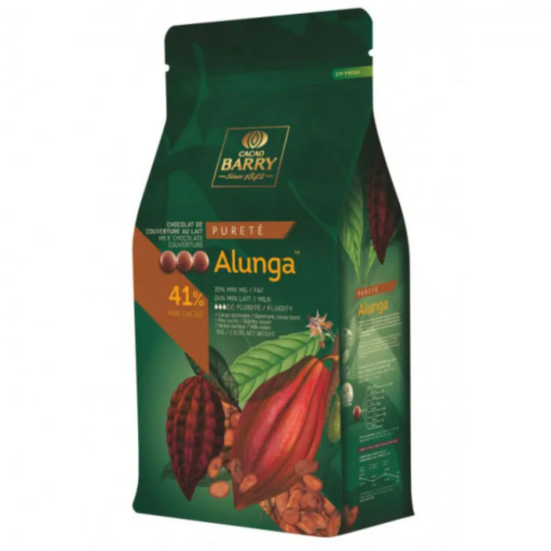 Clearance Cerf Dellier Chocolat de couverture au lait Alunga 41 % 5 Kg