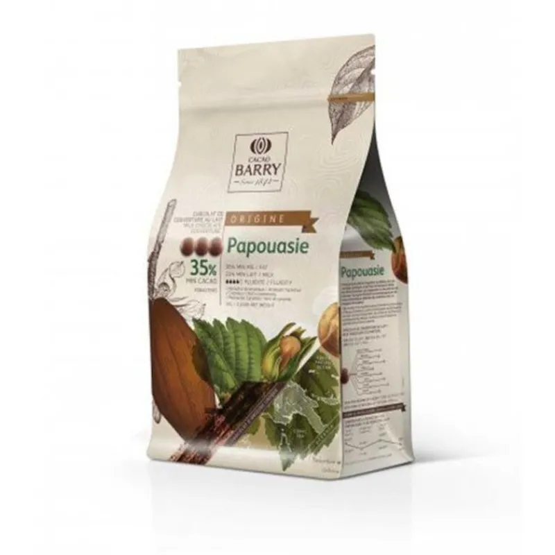 Clearance Cerf Dellier Chocolat de Couverture au lait origine Papouasie 35 % 2,5 Kg