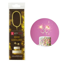 Clearance Cerf Dellier Cierge magique doré chiffre 0 / Lettre O