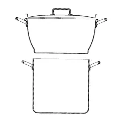 New Cerf Dellier Classe Alu couscoussier avec couvercle 28 cm