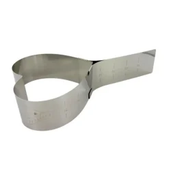 Sale Cerf Dellier Coeur inox extensible 12 à 26 cm H 7 cm