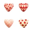 New Cerf Dellier Coeurs roses assortis en chocolat blanc (x72)