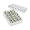 Hot Cerf Dellier Coffret 24 douilles décors fins inox