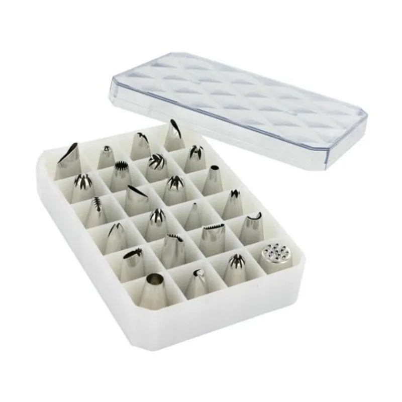Hot Cerf Dellier Coffret 24 douilles décors fins inox