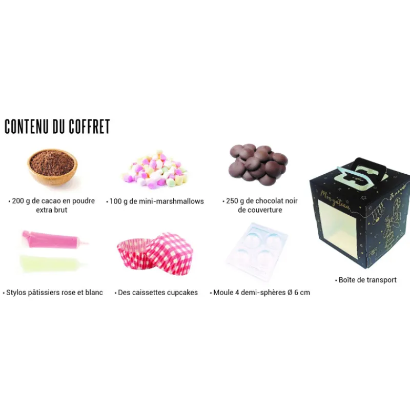 Discount Cerf Dellier Coffret Je fais mes Hot Chocolates Bombs - DDM 03/25