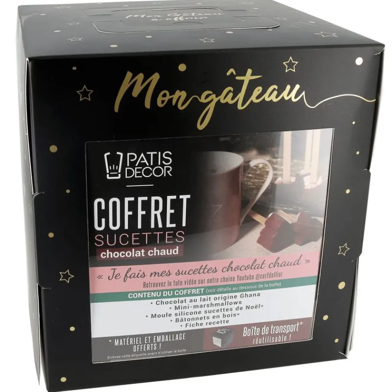 Outlet Cerf Dellier Coffret Je fais mes sucettes chocolat chaud