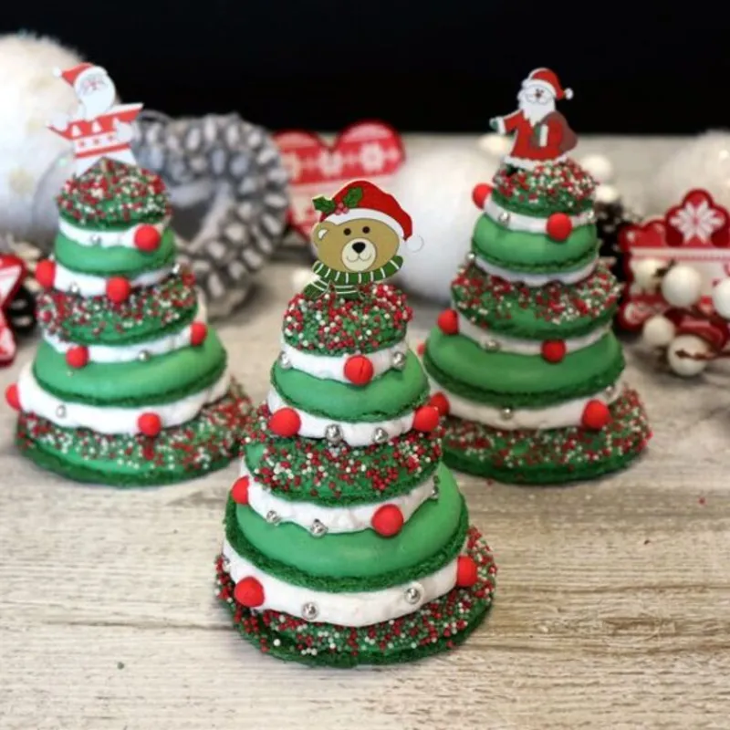 Outlet Cerf Dellier Coffret Mes Macarons Sapins de Noël