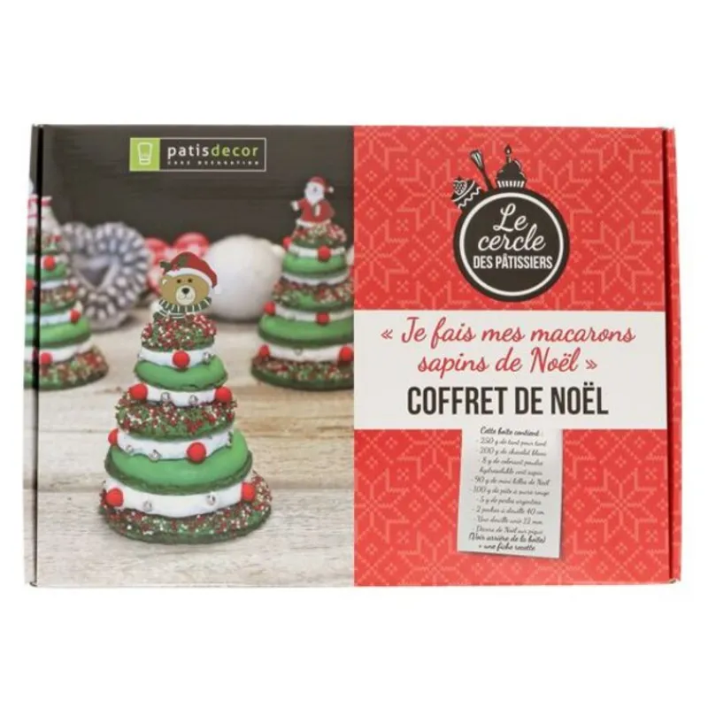 Outlet Cerf Dellier Coffret Mes Macarons Sapins de Noël