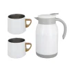 Cerf Dellier Coffret thermos + tasses blanches