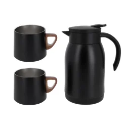 Sale Cerf Dellier Coffret thermos + tasses noires