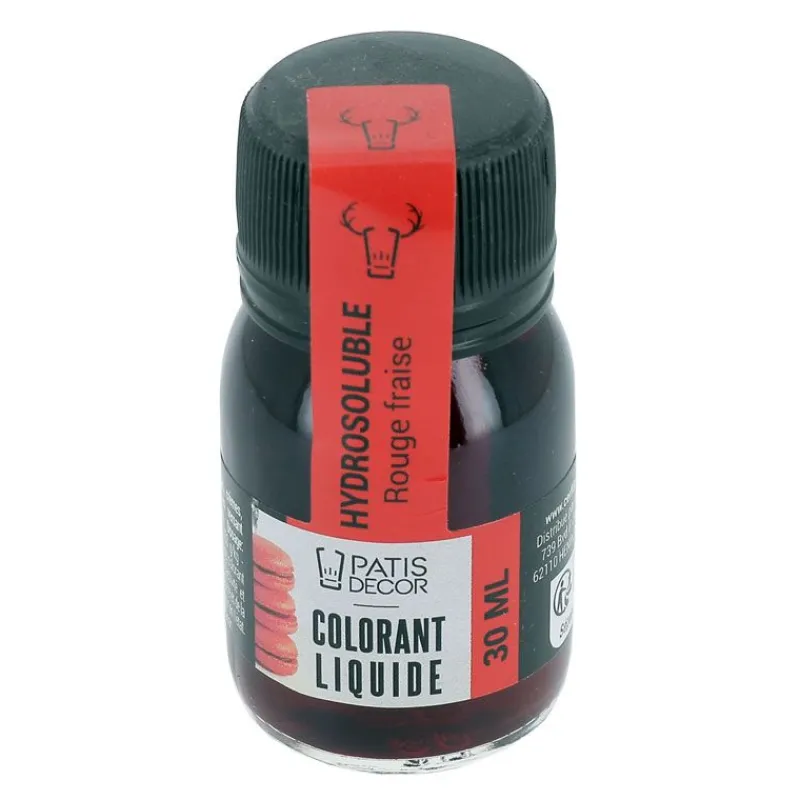 Outlet Cerf Dellier Colorant liquide hydrosoluble rouge fraise 30 ml