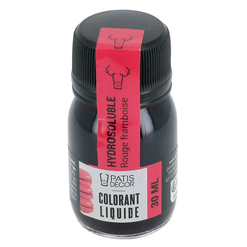 Cerf Dellier Colorant liquide hydrosoluble rouge framboise 30 ml