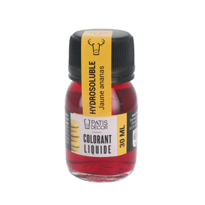 Online Cerf Dellier Colorant liquide hydrosoluble jaune ananas 30 ml