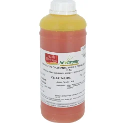 Clearance Cerf Dellier Colorant liquide hydrosoluble jaune citron 1L