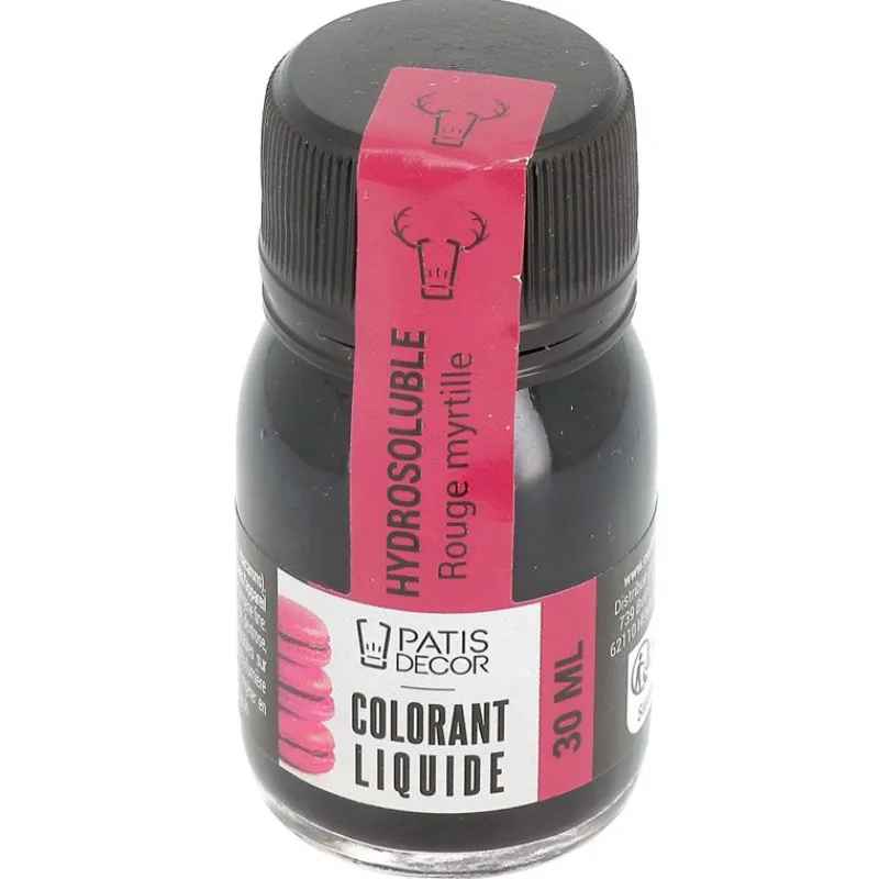 New Cerf Dellier Colorant liquide hydrosoluble rouge myrtille 30 ml