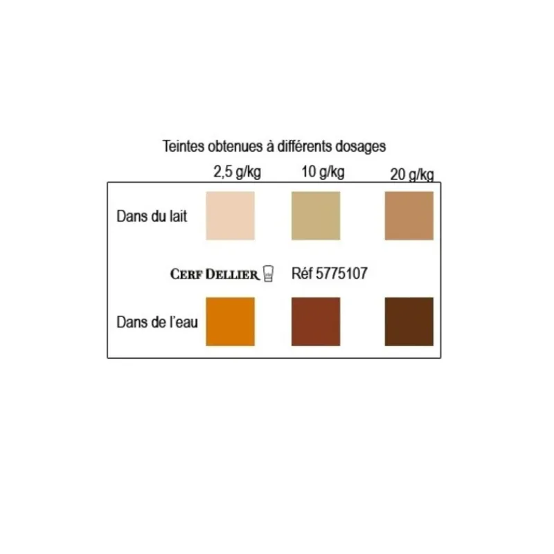 Hot Cerf Dellier Colorant poudre alimentaire Café 100 g
