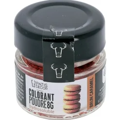 Hot Cerf Dellier Colorant poudre hydrosoluble brun caramel 8 g