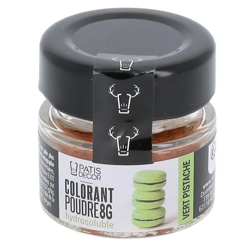Outlet Cerf Dellier Colorant poudre hydrosoluble vert pistache 8 g