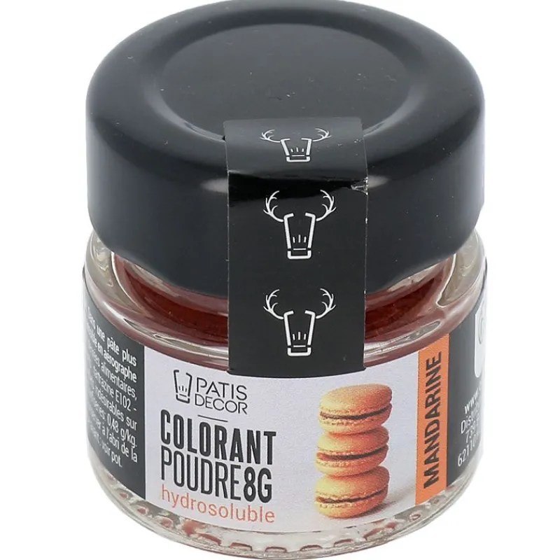 Clearance Cerf Dellier Colorant poudre hydrosoluble mandarine 8 g