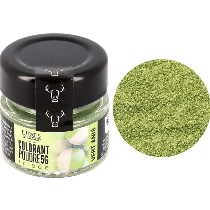 Online Cerf Dellier Colorant poudre irisé vert anis 5 g