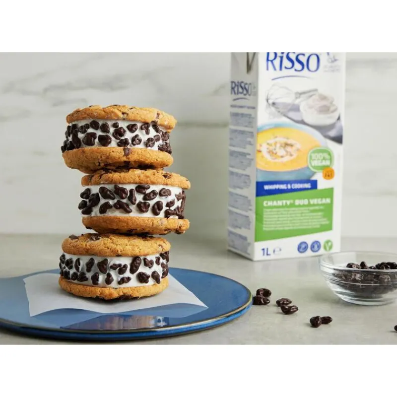 Hot Cerf Dellier Crème pour foisonnement et cuisson Risso Chanty Duo Vegan