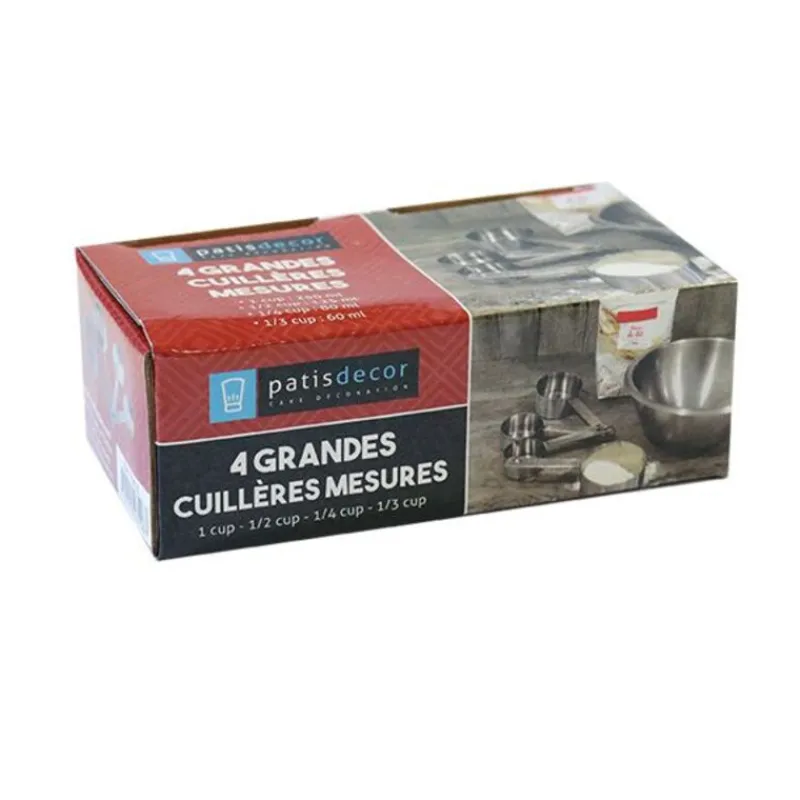 Clearance Cerf Dellier Cuillères à mesure inox assorties (x4)