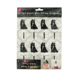 Best Cerf Dellier Cupcake Toppers Couples (x 8)