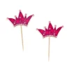 Sale Cerf Dellier Cupcake Toppers Couronnes de princesses (x 12)