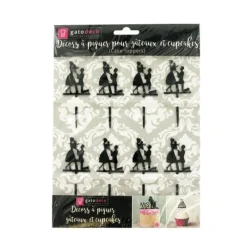 Discount Cerf Dellier Cupcake Toppers Déclaration (x 8)