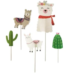 Discount Cerf Dellier Cupcake Toppers lamas et cactus (x5)