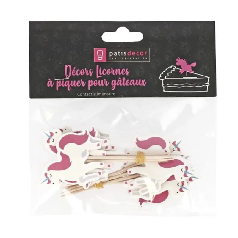 Online Cerf Dellier Cupcake Toppers Licorne (x 12)