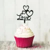 Sale Cerf Dellier Cupcake Toppers Love (x8)