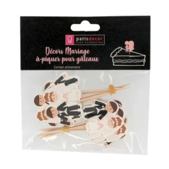 Discount Cerf Dellier Cupcake Toppers Mariage (x 12)