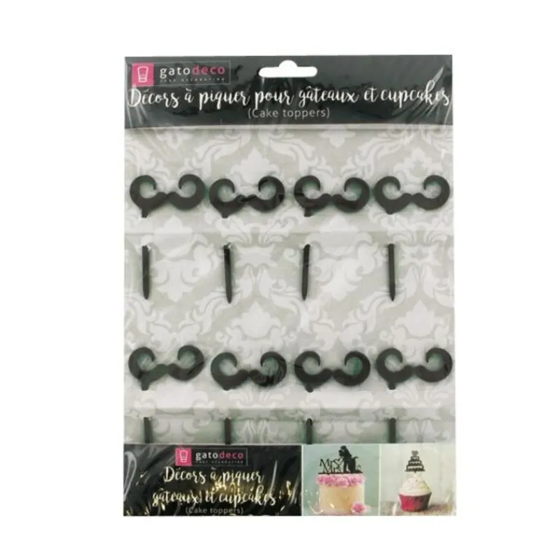 Discount Cerf Dellier Cupcake Toppers Moustaches (x 8)