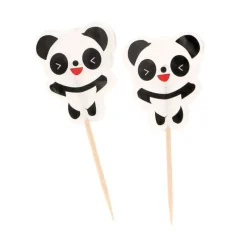 Best Cerf Dellier Cupcake Toppers Pandas (x 24)