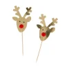 Clearance Cerf Dellier Cupcake Toppers Rennes Dorés (x6)